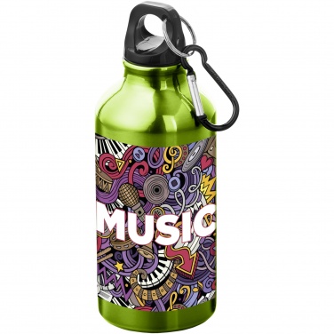Logo trade ärikingid foto: Oregon 400 ml alumiiniumist veepudel karabiiniga
