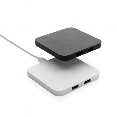 Logo trade reklaamkingid foto: RCS taaskasutatud plastist 10 W juhtmeta laadija USB-portidega