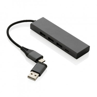 Logotrade reklaamkingitused pilt: Terra RCS taaskasutatud alumiiniumist jaotur 3 USB-pordiga