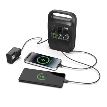 Logotrade reklaamtoote foto: Power Vault RCS rplastic 21000 mAh kaasaskantav elektrijaam