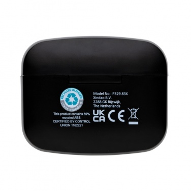 Logo trade firmakingituse pilt: RCS taaskasutatud plastist Swiss Peak ANC TWS kõrvaklapid