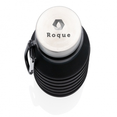 Logo trade firmakingid foto: Lekkekindel kokkupandav kaanega silikoonpudel