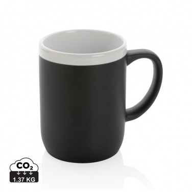 Logotrade reklaamkingituse foto: Valge äärega keraamiline kruus 300ml