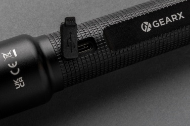 Logo trade reklaamkingitused foto: Gear X RCS taaskasutatud alumiiniumist USB-taaslaetav suur taskulamp
