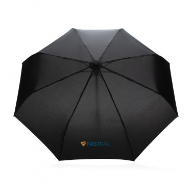 Logotrade reklaamkingitused pilt: 21" Impact AWARE™ RPET 190T bambusest automaatne avatav/sulgev vihmavari