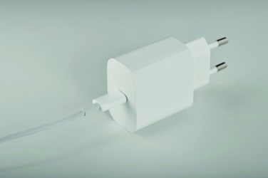 Logotrade ärikingi foto: 20W 2-pordiline USB-laadija EU pistik