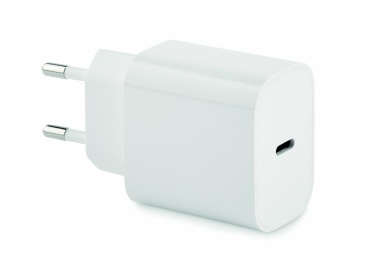 Logotrade firmakingid pilt: 20W 2-pordiline USB-laadija EU pistik