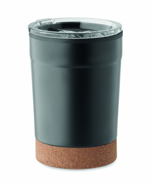 Logo trade firmakingituse pilt: Topeltseinaga termoskruus, 300 ml, korgist alusega
