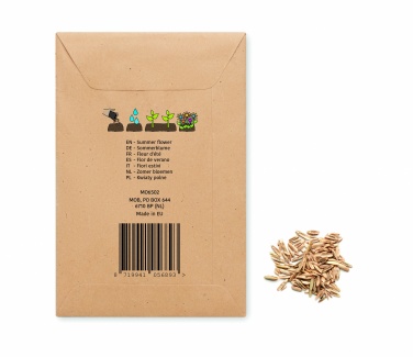 Logo trade meene pilt: Lilled segavad ümbrikus seemneid