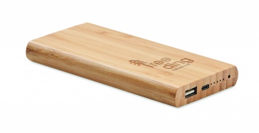 Logotrade ärikingid pilt: 6000 mAh bambusest akupank
