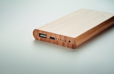Logo trade ärikingi pilt: 6000 mAh bambusest akupank