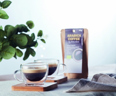 Logo trade reklaamkingitused foto: Komplektis 2 kahekordse seinaga espressotassid