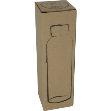 Logo trade ärikingituse pilt: Klaaspudel Klagenfurt roostevabast terasest korgiga 500 ml