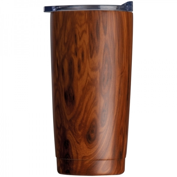 Logotrade ärikingi foto: Puidust välimusega roostevabast terasest kruus COSTA RICA 550 ml