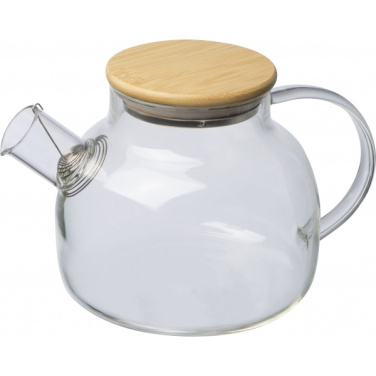 Logotrade reklaamtoote foto: Bambusest kaanega klaaskann FRANKFURT 1000ml