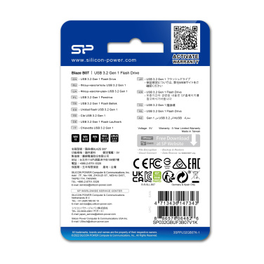 Logotrade firmakingituse foto: PENDRIVE SILICON POWER BLAZE - B07 3.2 16GB