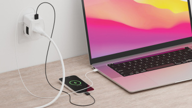 Logotrade reklaamtooted pilt: SKROSS World Travel Adapter MUV 65W PD USB C kaabliga