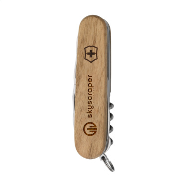Logo trade firmakingi pilt: Victorinox Huntsman Puidust taskunuga