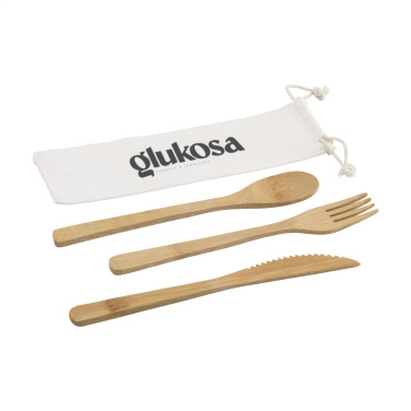 Logo trade ärikingituse pilt: Bambu söögiriistade komplekt