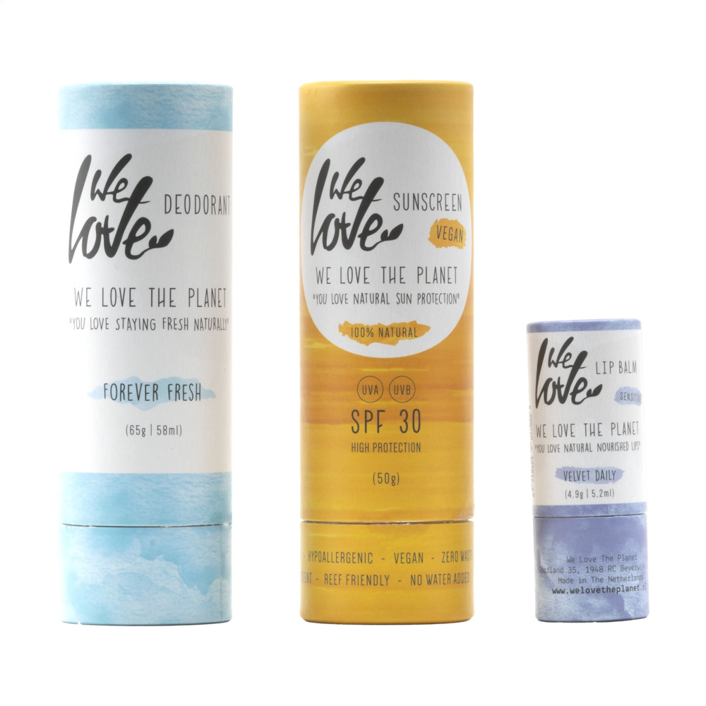 Logo trade ärikingi pilt: Hooldustoodetega kinkekomplekt We Love The Planet