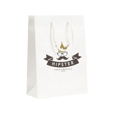 Logo trade meened foto: Õlgkiududega taaskasutatud Leaf It Bag (180 g/m²) M