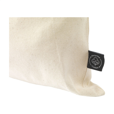 Logotrade reklaamtoote foto: Naturaalsest GRS-i taaskasutatud puuvillast kingikott (150 g/m²) L