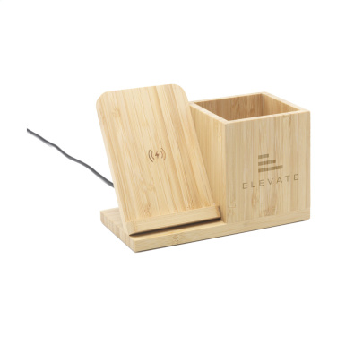 Logotrade reklaamkingitused pilt: Bamboo Boss 15W laadija/pliiatsihoidja