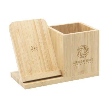 Logotrade ärikingid pilt: Bamboo Boss 15W laadija/pliiatsihoidja