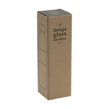 Logo trade reklaamtoote pilt: Senga Glass Bamboo 500 ml joogipudel
