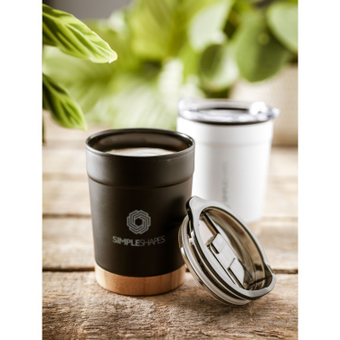 Logotrade meene foto: Kobe Bamboo RCS Recycled Steel 350 ml kohvitass