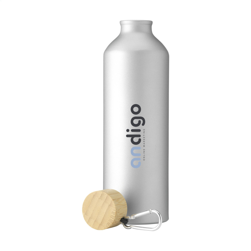 Logo trade reklaamtoote pilt: AluBamboo GRS Recycled Alu 750 ml veepudel