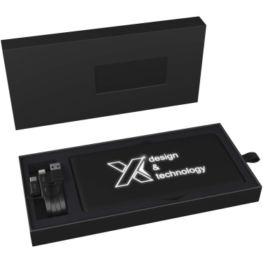Logo trade ärikingituse pilt: SCX.design P30 8000 mAh valgustusega päikesepatareiga akupank