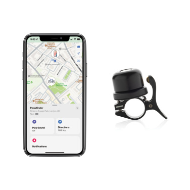Logo trade ärikingi pilt: Pedalfinder jalgrattakell ülemaailmse asukoha määramisega
