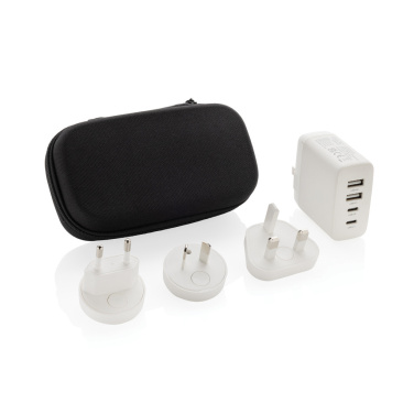 Logo trade reklaamkingid foto: TravelCharge Pro RCS plastikust reisilaadija USB C-ga