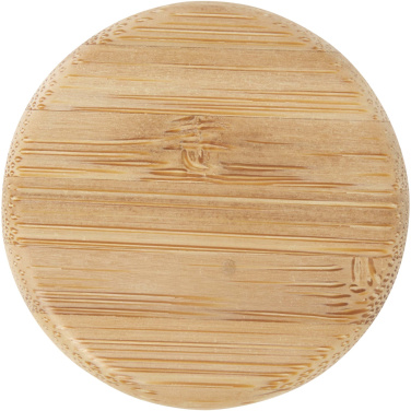 Logotrade firmakingid pilt: Lume 500 ml matt klaaspudel bambusest korgiga