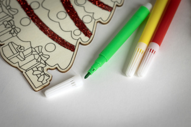 Logotrade firmakingitused pilt: Puidust jõulupuu värvimiskomplekt