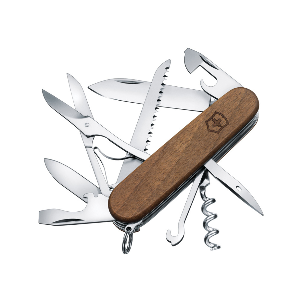 Logotrade reklaamkingituse foto: VICTORINOX taskunuga Huntsman Wood 13 funktsiooniga