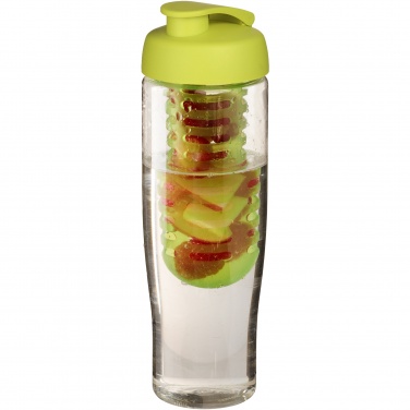 Logotrade liikelahja tuotekuva: H2O Active® Tempo 700 ml flip kansi urheilujuomapullo & uuttaja