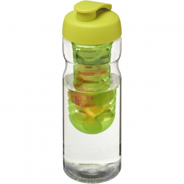 Logo trade mainostuote kuva: H2O Active® Base 650 ml läppäkantinen urheilujuomapullo & uuttaja
