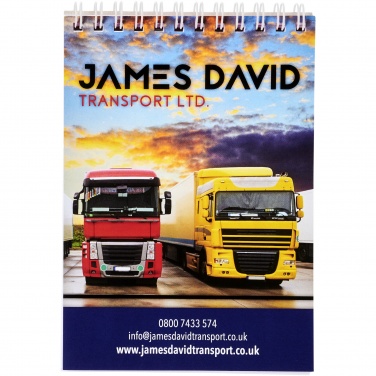 Logo trade liikelahja kuva: Desk-Mate® kierremuistikirja, A6