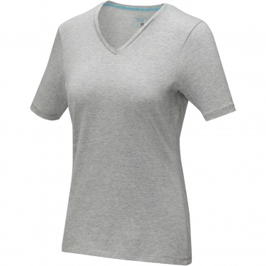 Logo trade liikelahja kuva: Kawartha short sleeve women's organic V-neck t-shirt