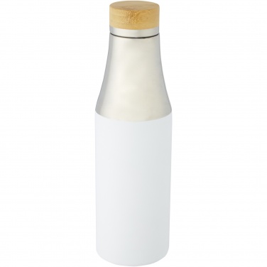 Logo trade liikelahjat mainoslahjat kuva: Hulan 540 ml:n kuparityhjiöeristetty pullo bambukorkilla, ruostumatonta terästä