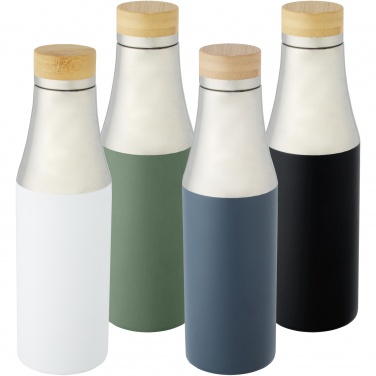 Logo trade liikelahja kuva: Hulan 540 ml:n kuparityhjiöeristetty pullo bambukorkilla, ruostumatonta terästä