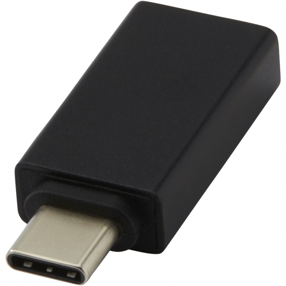 Logotrade mainoslahja tuotekuva: ADAPT alumiininen USB-C-USB-A 3.0 -sovitin