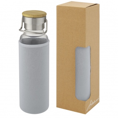 Logo trade liikelahja mainoslahja tuotekuva: Thor 660 ml:n lasipullo neopreenisuojuksella