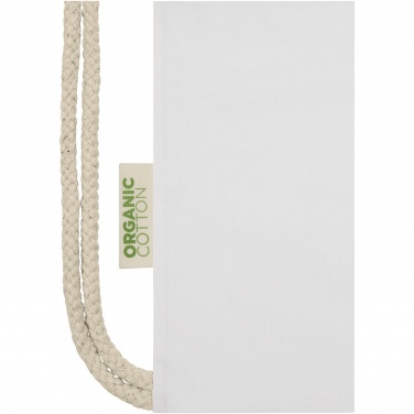 Logotrade mainoslahja ja liikelahja kuva: Orissa 140 g/m² organic cotton drawstring bag 5L