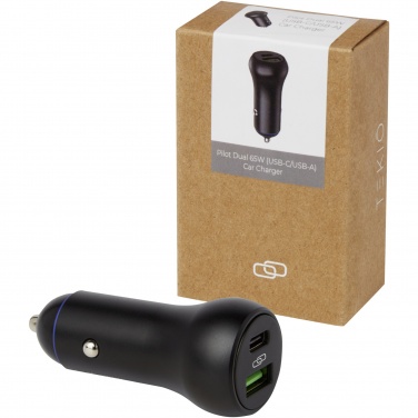 Logotrade mainostuotet kuva: Pilot 55 W USB-C/USB-A -kaksoislaturi autoon