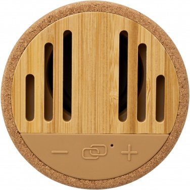Logotrade mainostuotet kuva: Cerris 5 W:n Bluetooth®-kaiutin korkkimateriaalia