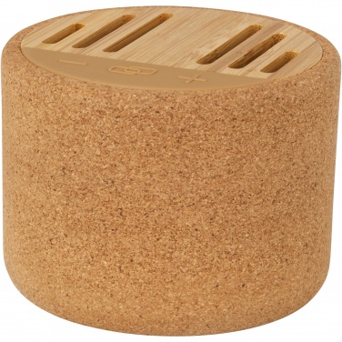 Logotrade mainoslahja tuotekuva: Cerris 5 W:n Bluetooth®-kaiutin korkkimateriaalia