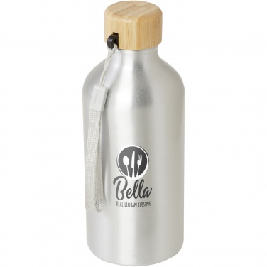 Logo trade mainoslahja kuva: Malpeza 500 ml:n RCS-sertifioidusta kierrätetystä alumiinista valmistettu vesipullo